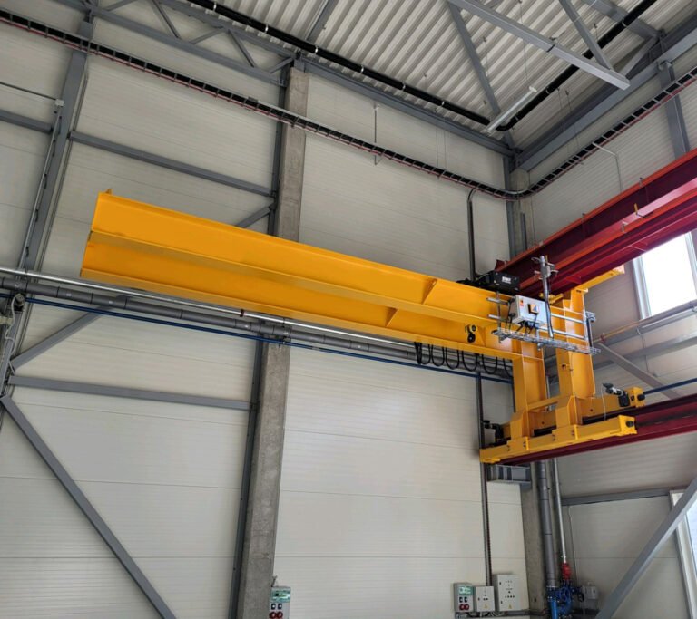 Wall Travelling Jib Cranes Malgudi Cranes And Components   Wall Traveling Jib Crane 768x683 